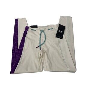 Under Armour Women BHM Be Heard Tight Leggings Drawstring Compression Size Small